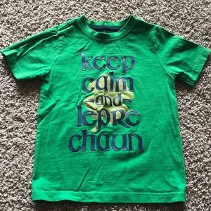 Gymboree Boys 2T Green Leprechaun Short Sleeve Top